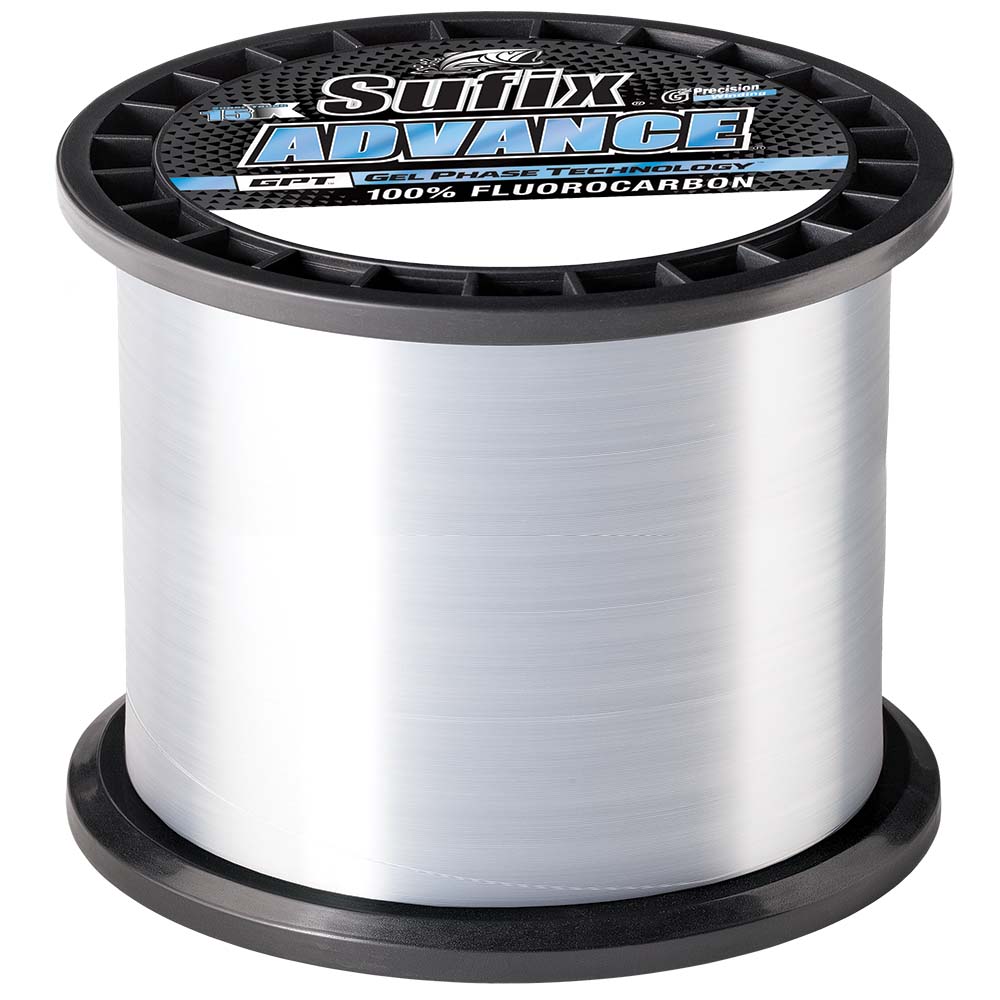 Sufix AdvanceĀ® Fluorocarbon - 12lb - Clear - 1200 yds
